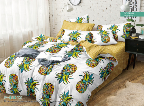 КПБ Поплин на резинке Арт. F-45012